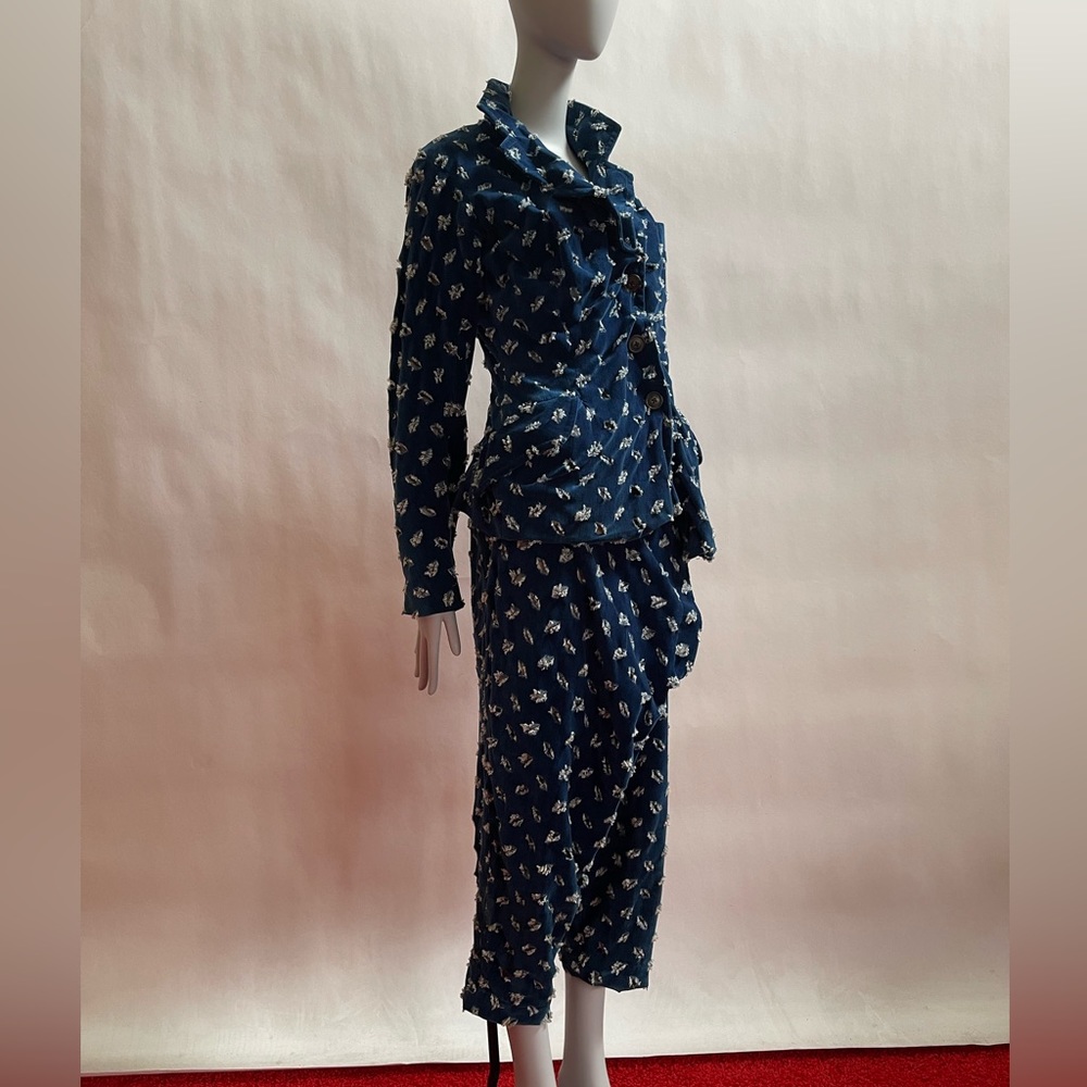 Vivienne Westwood AW15/16 Suit /cut out / Blue IT40